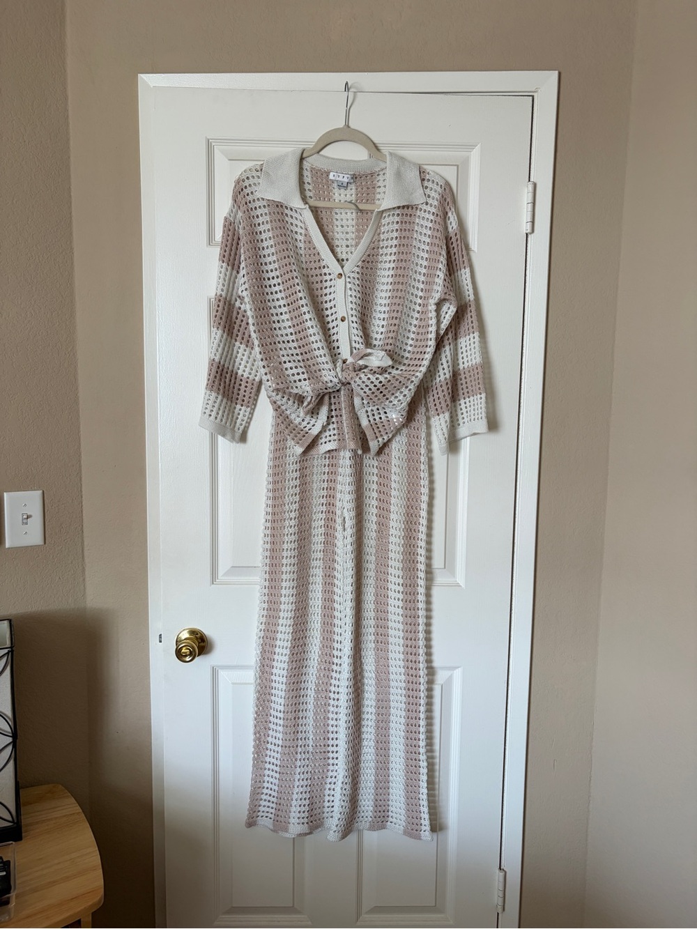 HYFVE 2-Piece Crochet Cardigan and Pant Set